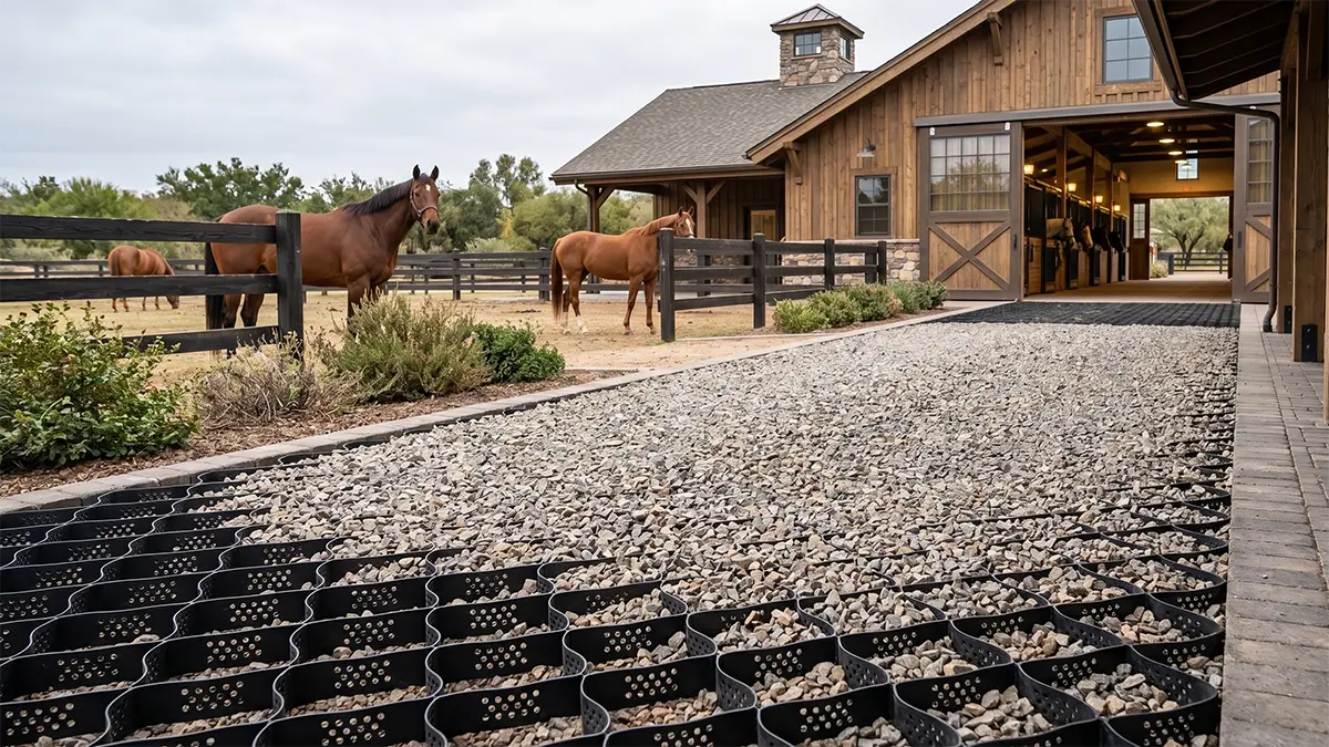 How BaseCore Transforms High-Traffic Barn Areas | Performance Footing